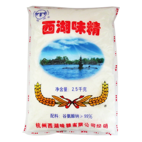 杭州名产餐餐不忘西湖味精2.5kg 谷氨酸钠纯度99% 味精颗粒状