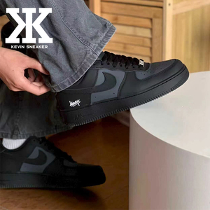 球鞋定制Nike耐克Air Force1木吻春花1.1简约复古街头低帮板鞋