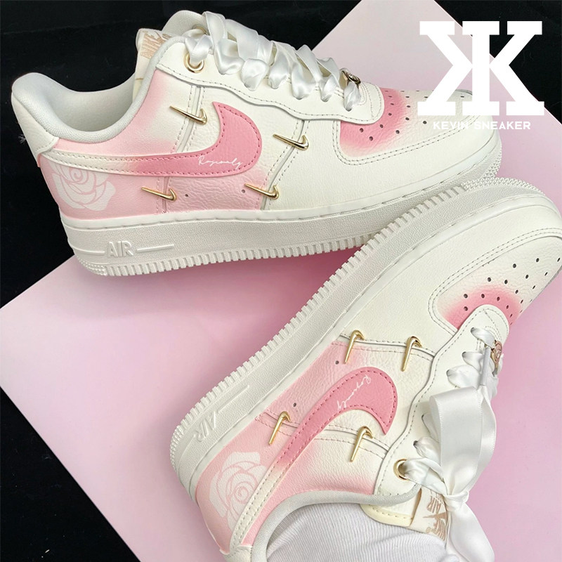 定制AirForce1金标玫瑰之名