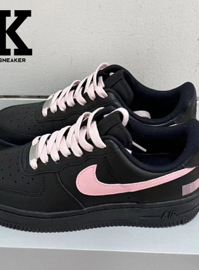 球鞋定制NikeAirForce1Low空军一号甜蜜暗号条形码低帮男女板鞋