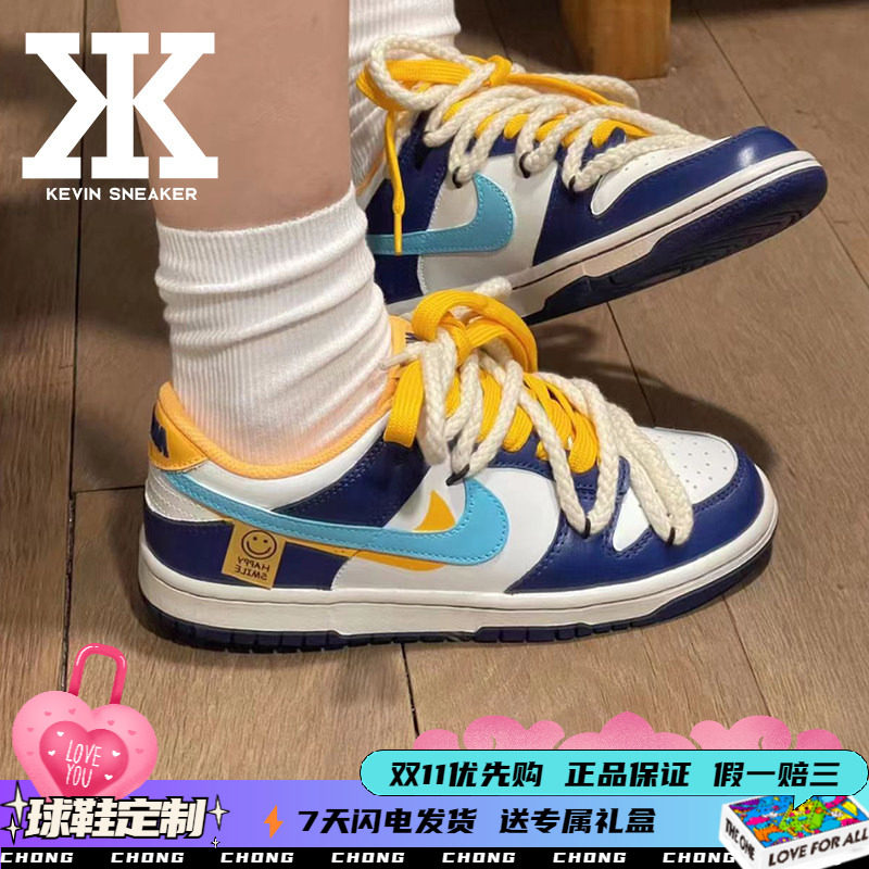 Nike耐克蓝茵笑脸系带女低帮板鞋