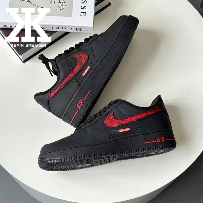 球鞋定制Nike耐克Air Force1空军一号Okay热狗创意潮流低帮板鞋