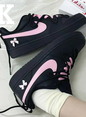 球鞋定制Nike耐克Court Borough沉睡少女Vlad甜酷感低帮板鞋GS
