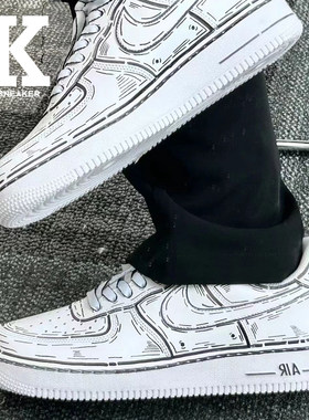Nike耐克二次元系带男低帮板鞋