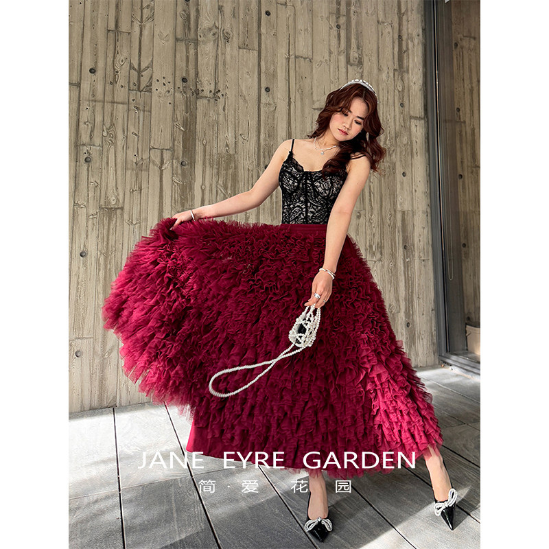 新款网纱重工多层蛋糕裙蓬蓬裙