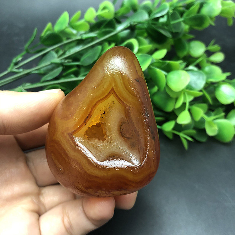 马达加斯加花纹籽料天然冰彩玛瑙马料原石石头手把件收藏奇石2361