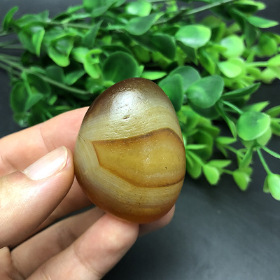 花纹籽料天然象形奇石冰彩手把件