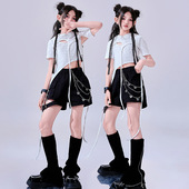 女童爵士舞服六一节演出服hiphop儿童街舞潮服女团走秀jazz舞蹈