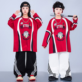 街舞儿童潮服hiphop炸街童装 男童架子鼓演出服小学生运动会