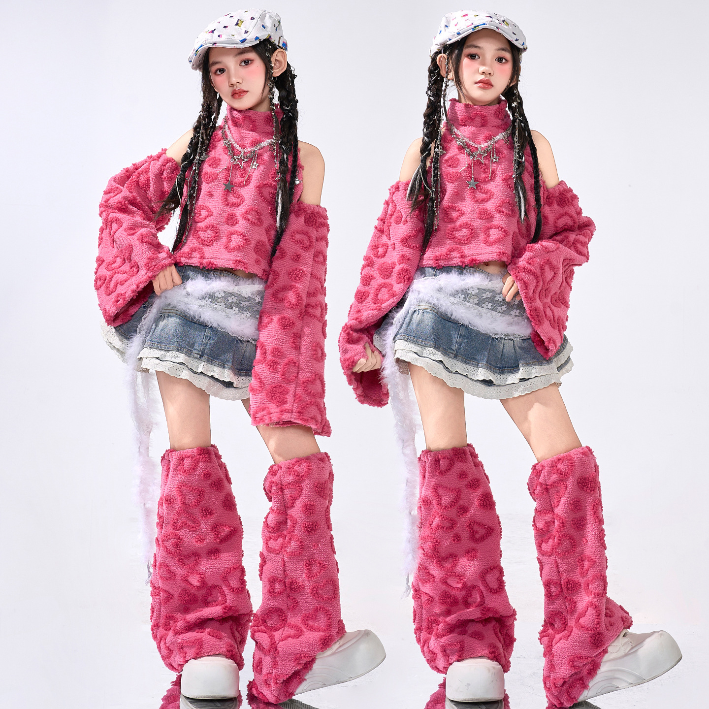 女童爵士舞服装潮酷时髦少儿jazz街舞套装演出服甜酷表演服女团秋