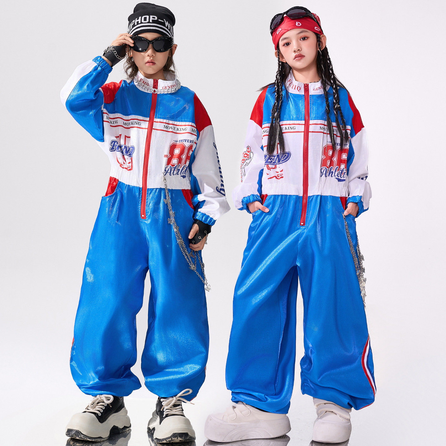 儿童街舞潮服男童hiphop嘻哈风女童炸街酷帅套装演出服少儿架子鼓