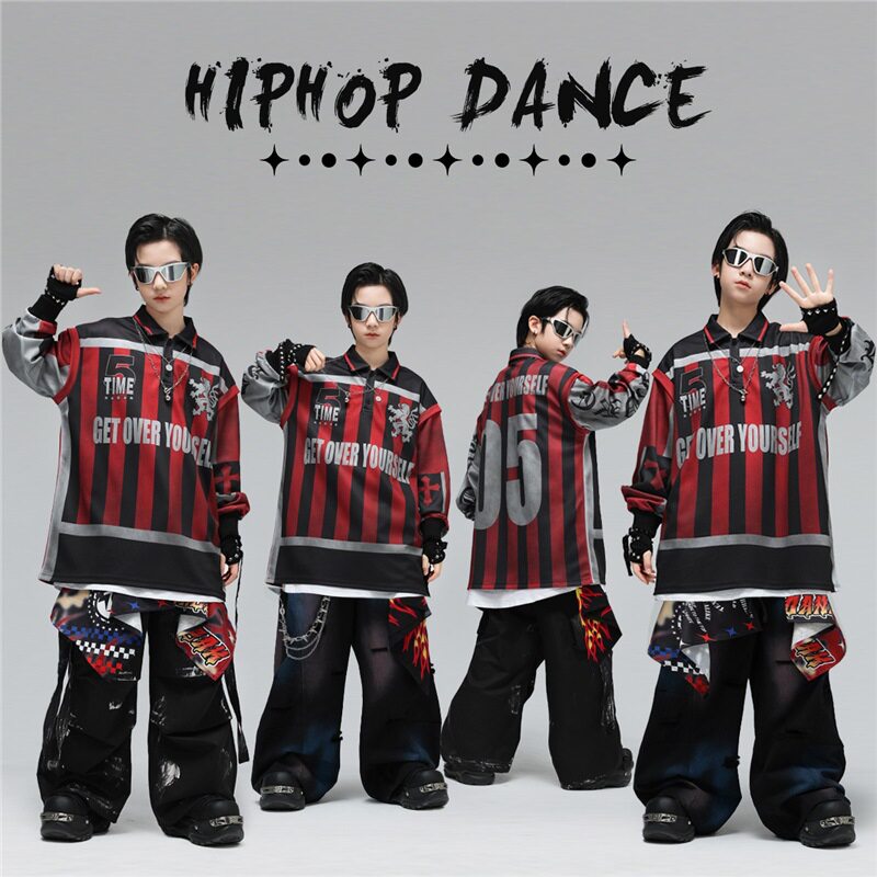 街舞儿童潮服少儿炸街架子鼓表演男女童hiphop舞蹈元旦演出服时髦