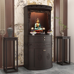 实木佛龛柜2025新款佛柜神龛供奉神台佛柜禅意财神爷观音供桌香案