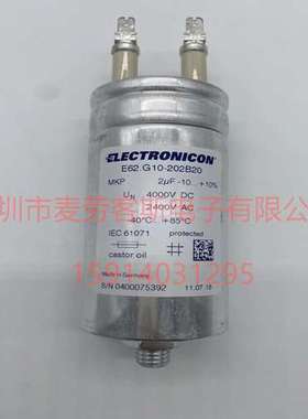 E62.G62-102G10 1UF 3000VDC 2100VAC 德国ELECTRONICON电容