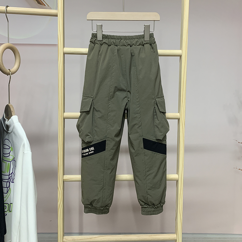 羽苗品牌厚款儿童冬季羽绒裤