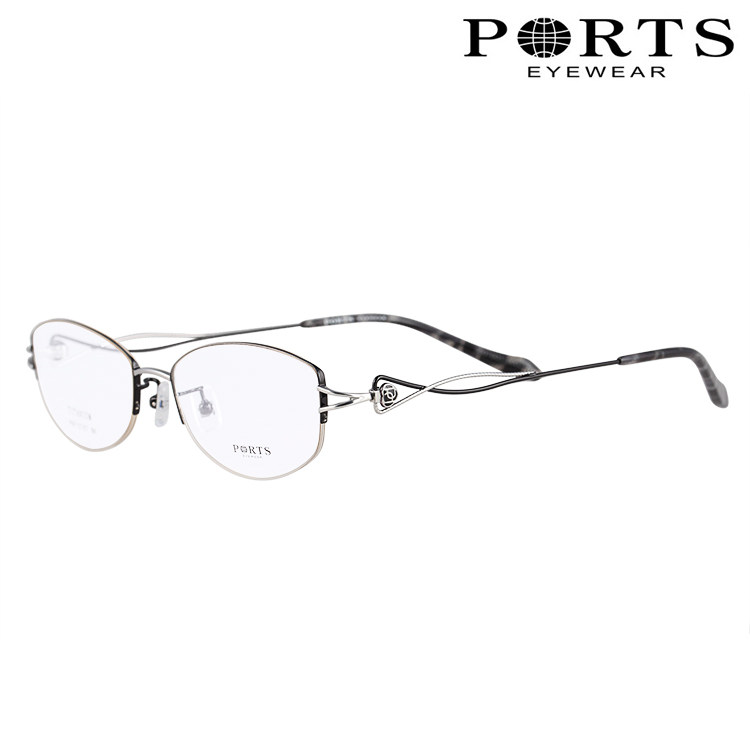 宝姿精致细腿女款商务镜架 超轻纯钛时尚眼镜框 配眼镜 POF12707