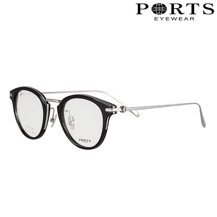 PORTS宝姿纯钛板材复古休闲系列男女款全框近视眼镜架 POU12707