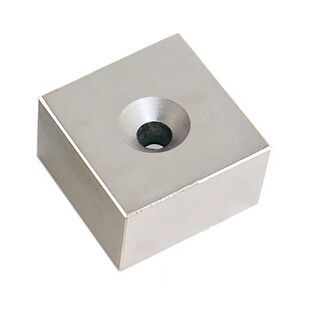 强磁打捞 高强度强力 超大强力圆形水下深海磁铁100x100x20单孔