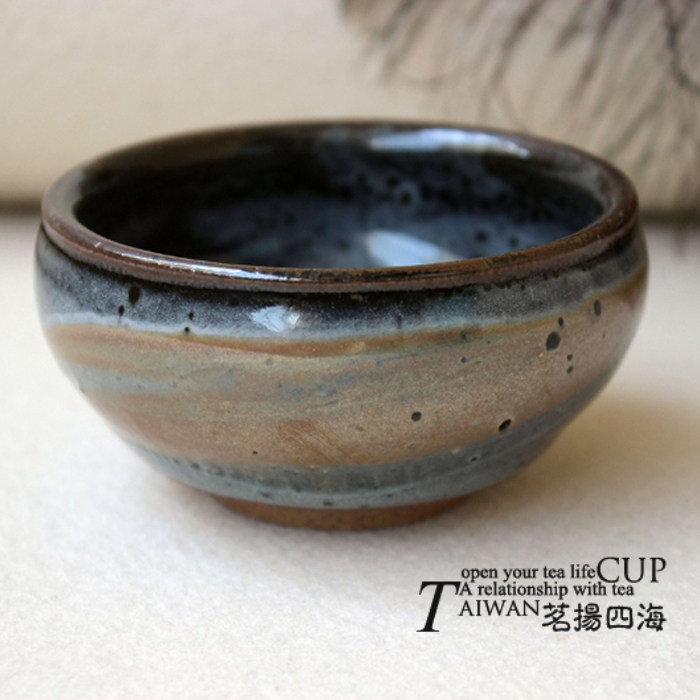 正品台湾功夫茶具配件名家许旭伦志野茶杯单杯主人杯80ml容量包邮