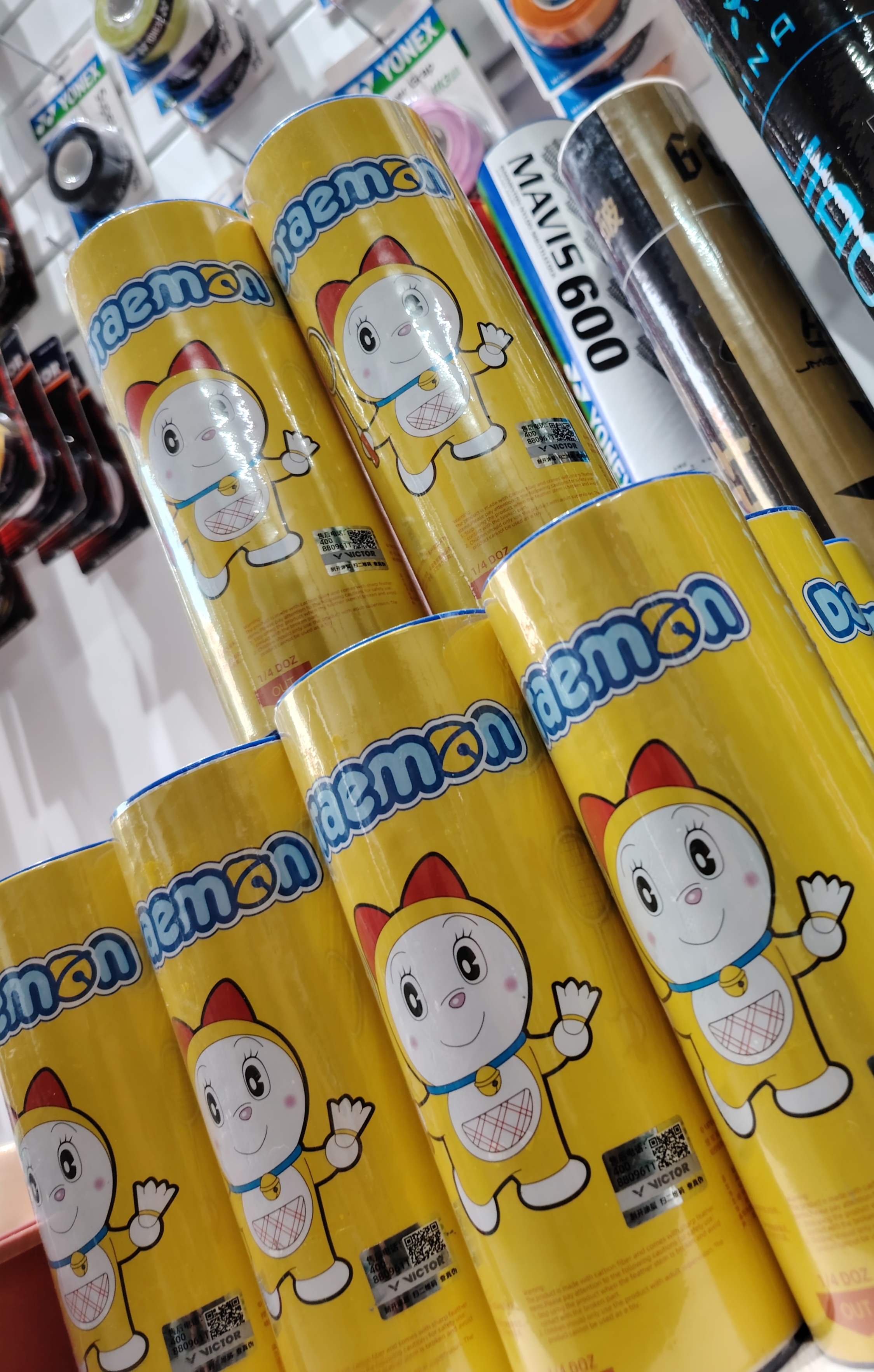 威克多胜利羽毛球碳音球NCS-CS耐打球蜡笔小新联名3只装进阶新品