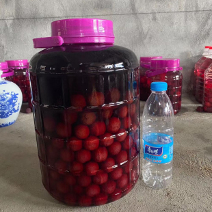 烧酒杨梅 杨梅烧酒 农家杨梅酒玻璃瓶装,浙江宁波慈溪特产