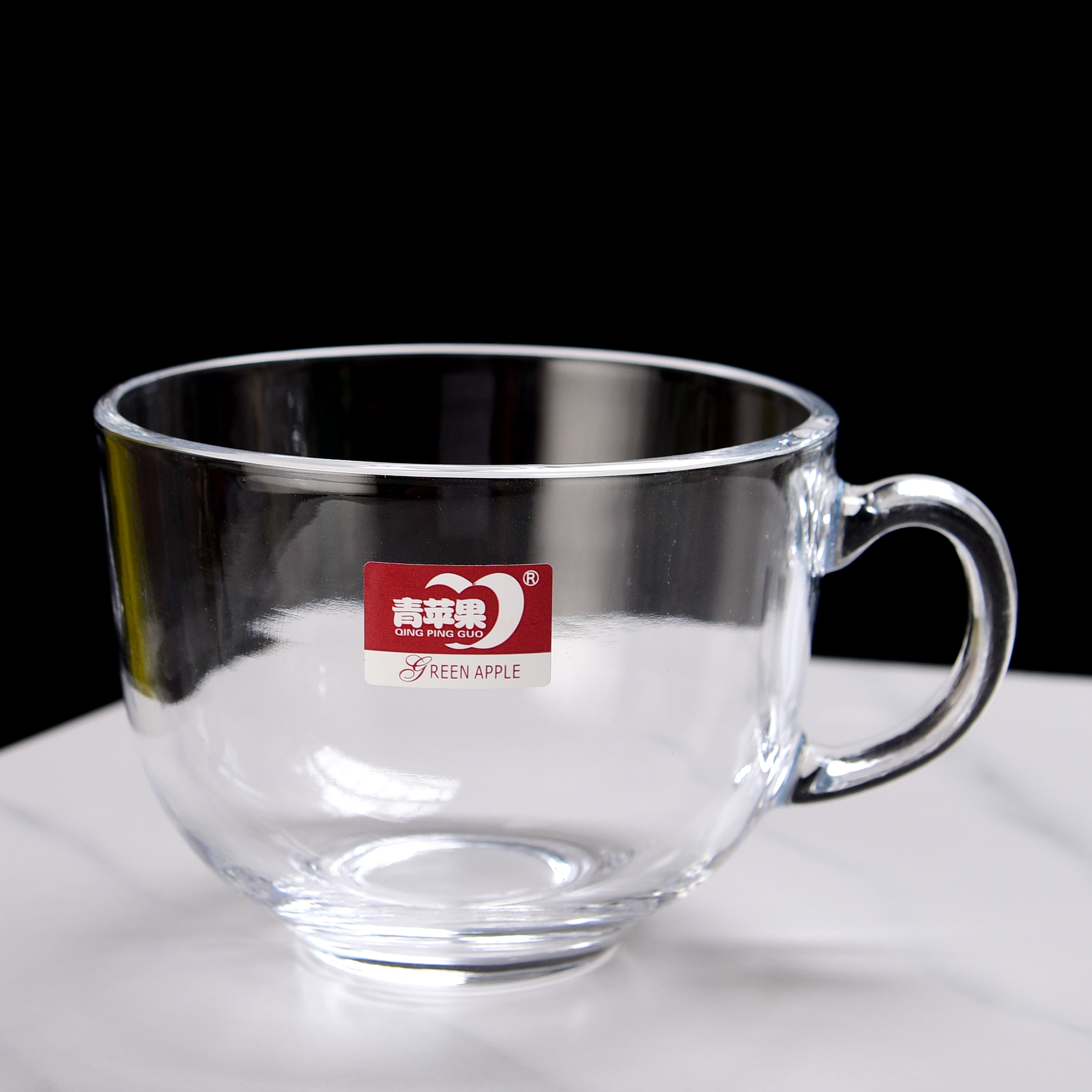 青苹果早餐杯牛奶杯燕麦杯子