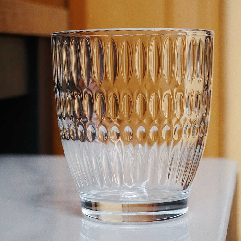 家用果汁杯钢化玻璃餐厅水杯