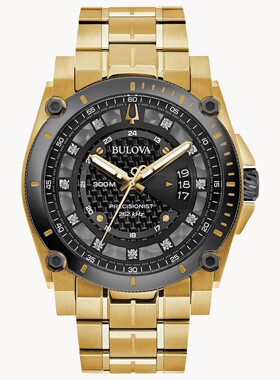 宝路华Bulova 98D156男手表男士Precisionist镶钻配饰石英