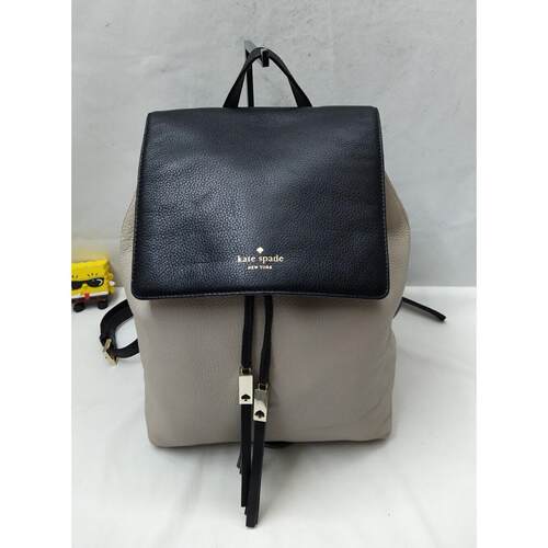 kate spade new york通用款女包Pebbles黑色灰色荔枝纹
