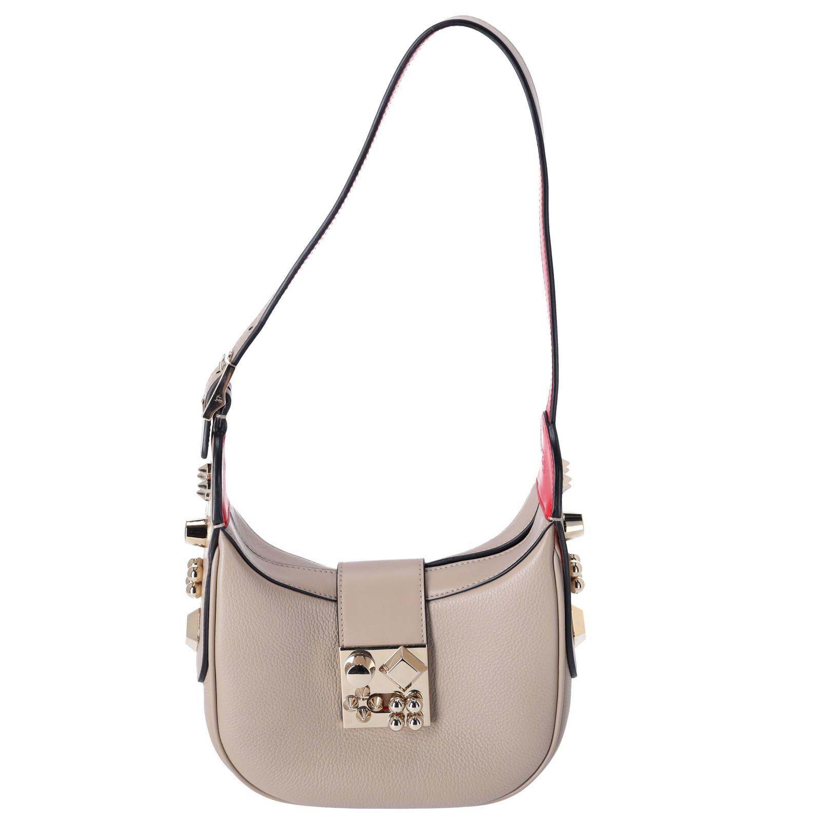 Christian Louboutin迷你Carasky单肩包Feve Grained牛皮