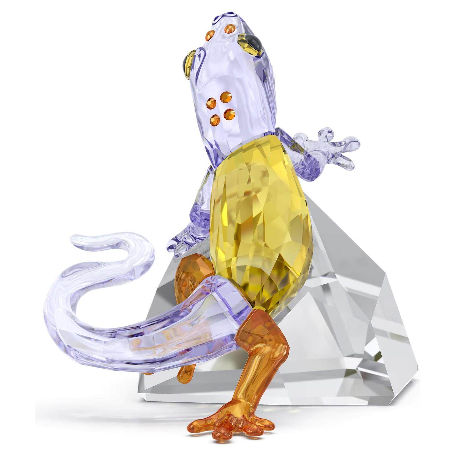 SWAROVSKI施华洛世奇水晶Idyllia壁虎彩色的摆件装饰5693146