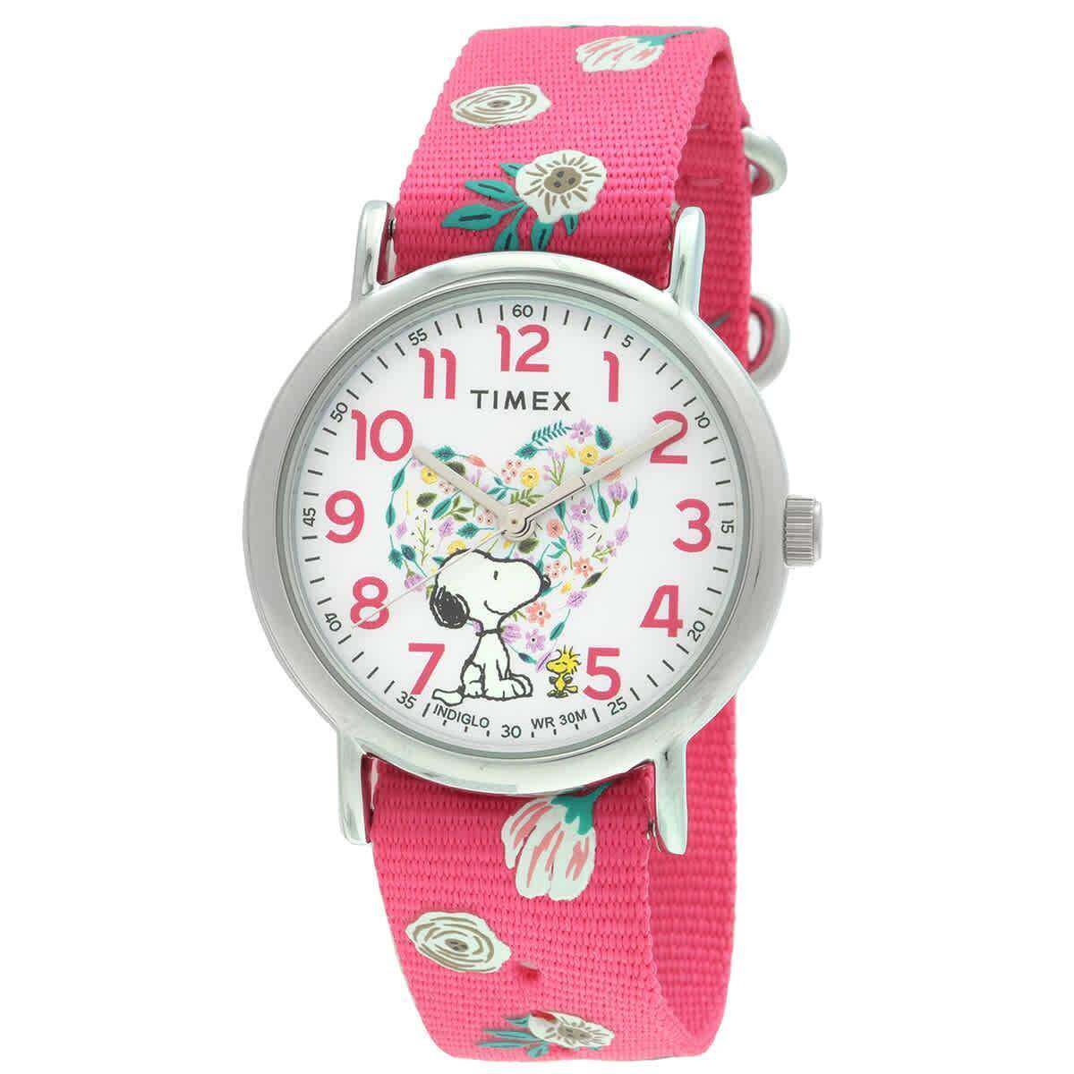 天美时Timex TW2W83100JT女手表Peanuts Weekender Floral
