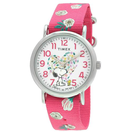 天美时Timex TW2W83100JT女手表Peanuts Weekender Floral