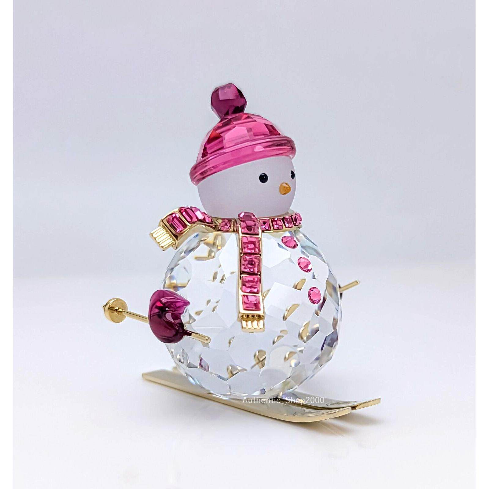 施华洛世奇Swarovski 5687121 Adults摆件Snowman水晶粉红色