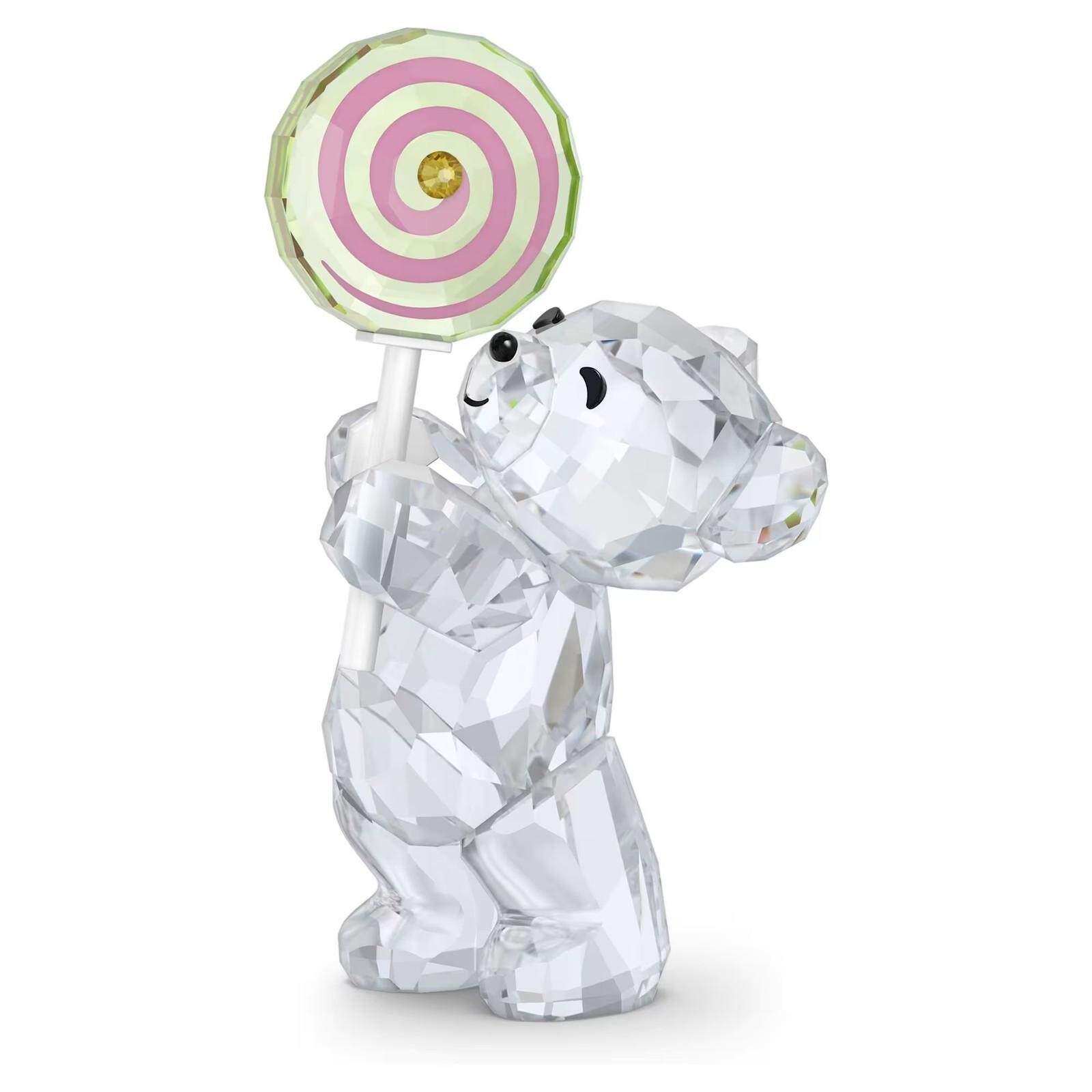 SWAROVSKI施华洛世奇水晶克里斯熊Sweet Lollipop摆件彩色的