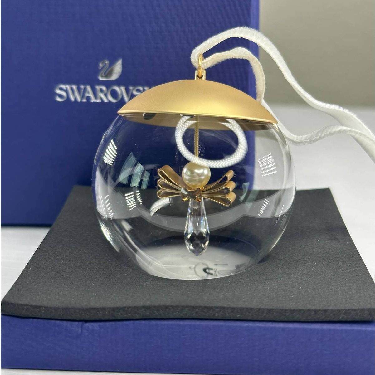 SWAROVSKI施华洛世奇节日Magic天使球装饰白色圣诞