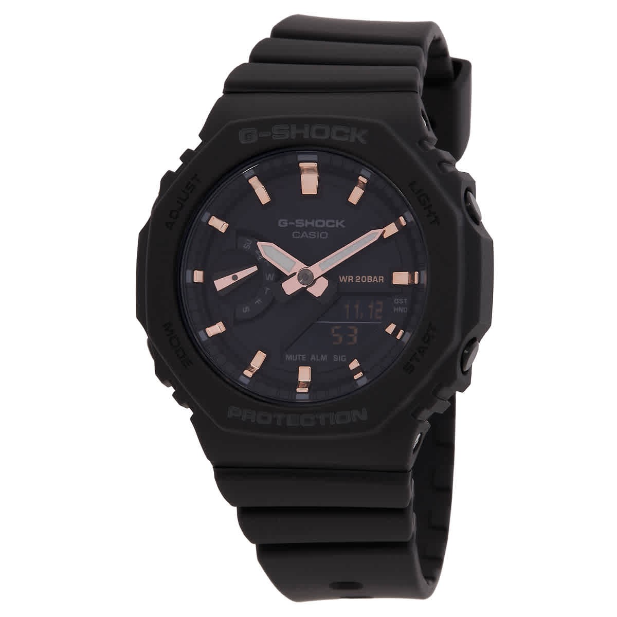 Casio卡西欧Casio GMAS2100-1A男女手表Shock闹钟世界时