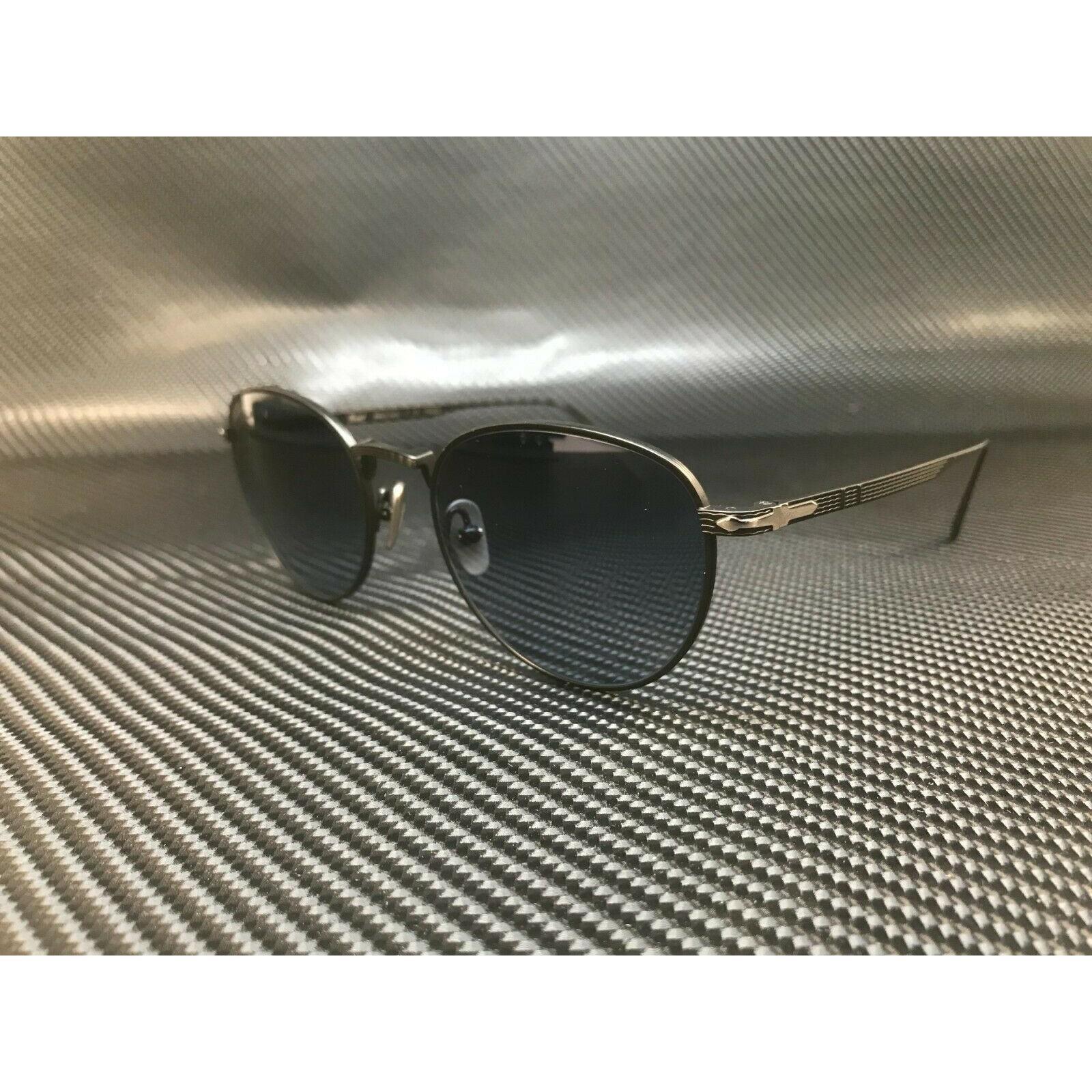 Persol PO5002ST男太阳眼镜8004Q8磨砂黑圆形方形男士51