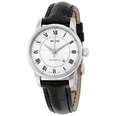 美国代购Mido美度Baroncelli II自动机械银表盘女士手表M76004214