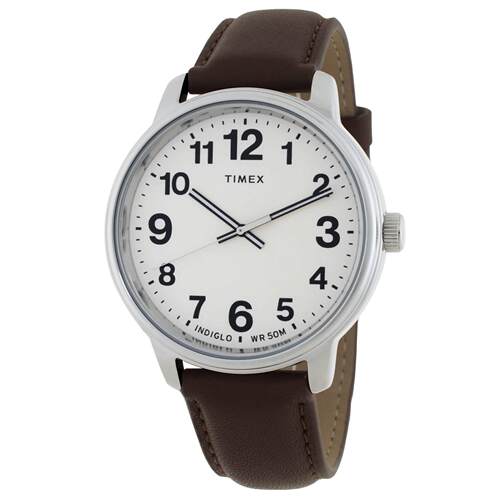 天美时Timex TW2V213006P男手表Easy Reader Bold石英奶白