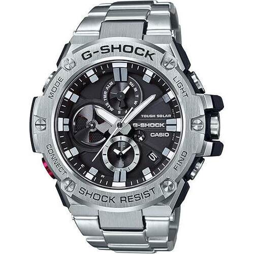 CASIO卡西欧G Shock GST B100D 1ADR男士石英手表不锈钢表带