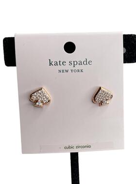 Kate Spade玫瑰金色Everyday耳钉