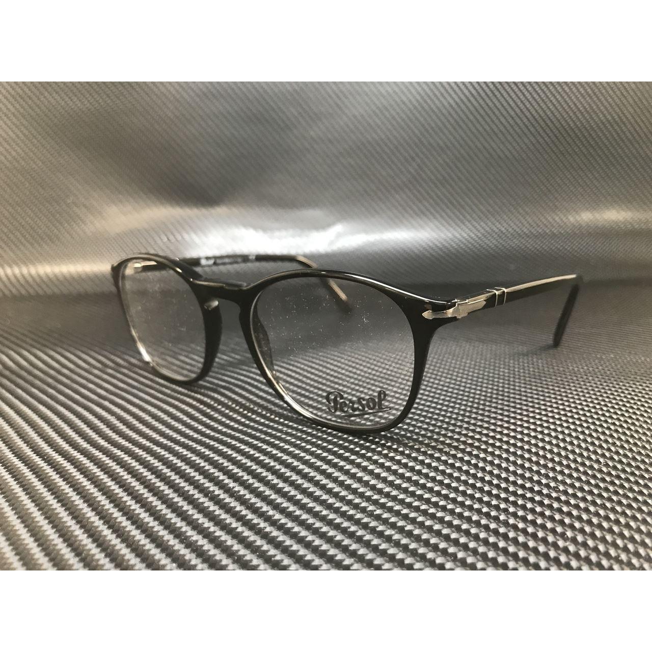 Persol PO3007VM 95黑色镜片男士近视眼镜框架52 mm