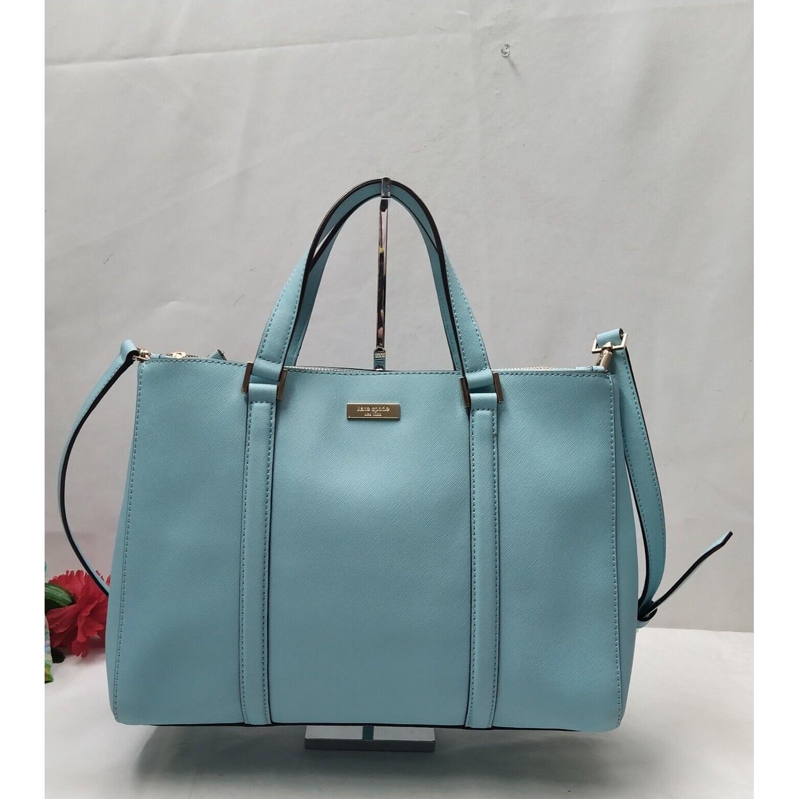 kate spade New York蓝色真皮双Handles两用包