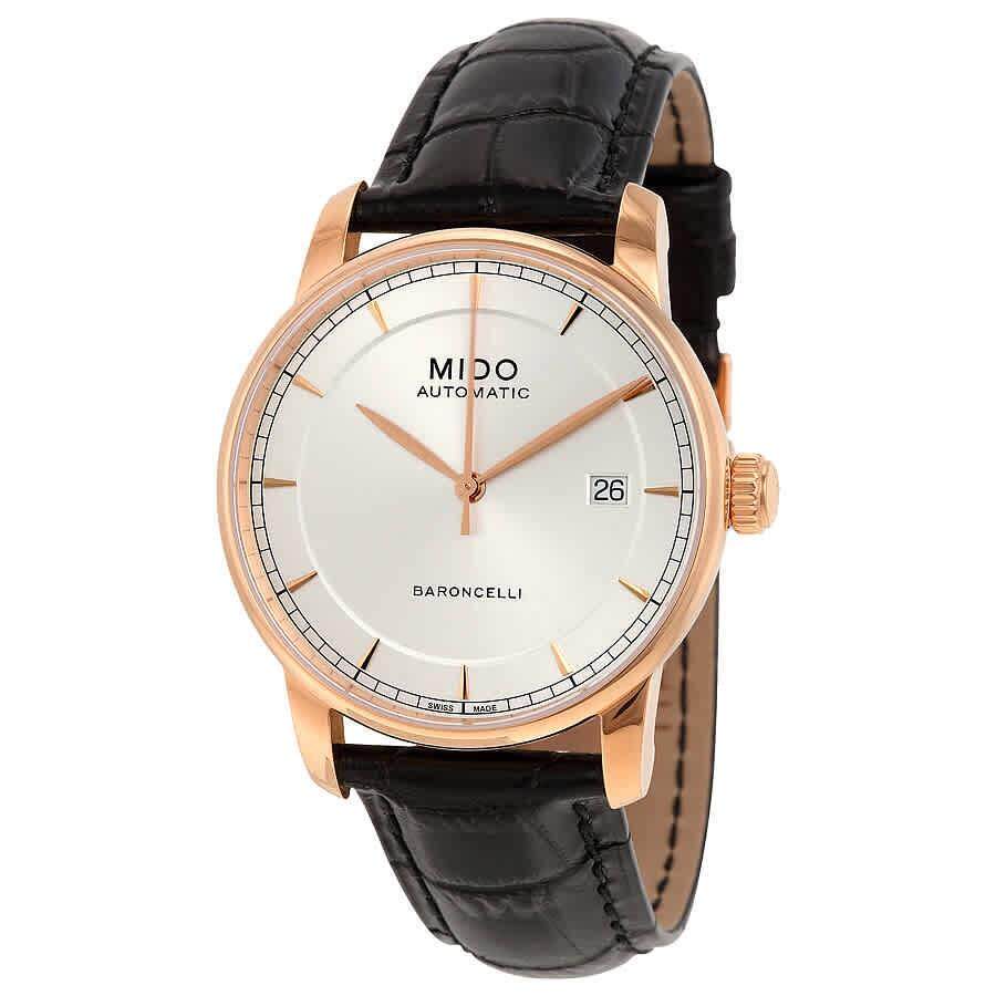 Mido美度Baroncelli II自动机械银表盘男士手表M86003104