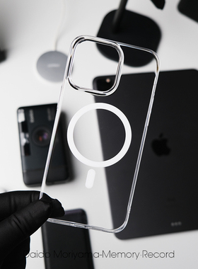 无线磁吸充电硬壳17promax透明16Pro手机壳15/14不黄轻薄手感舒适magsafe高透13Pro全包防摔air