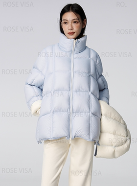 95白鹅绒双面穿羽绒服女鹅绒