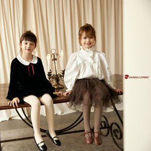 JOANNALONNG春秋儿童精梳棉A类无骨平纹百搭宝宝女童连裤袜打底袜