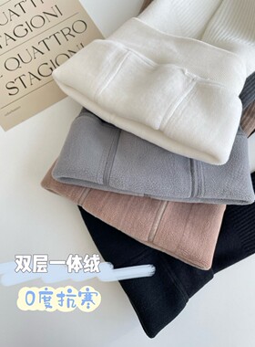 一条过冬JOANNALONNG秋冬无骨儿童加厚羊羔绒一体女童裤袜连裤袜