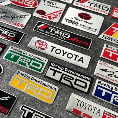 金属铝标适用丰田TRD改装配件